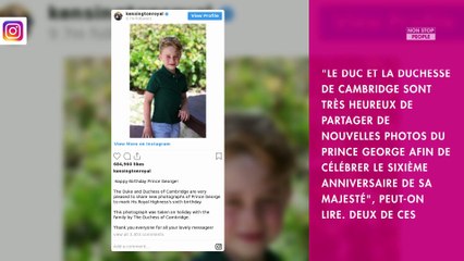 Kate Middleton : son fils George fête ses 6 ans et il a bien grandi