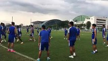 Duy Mạnh, Văn Hậu và các đồng đội tập nhẹ sau chiến thắng 4-1 trước Sài Gòn
