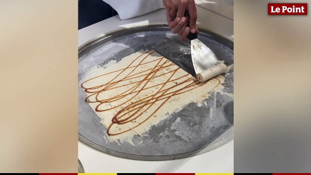 Ice Cream Rolls : les glaces en forme de rouleau venues de Thaïlande