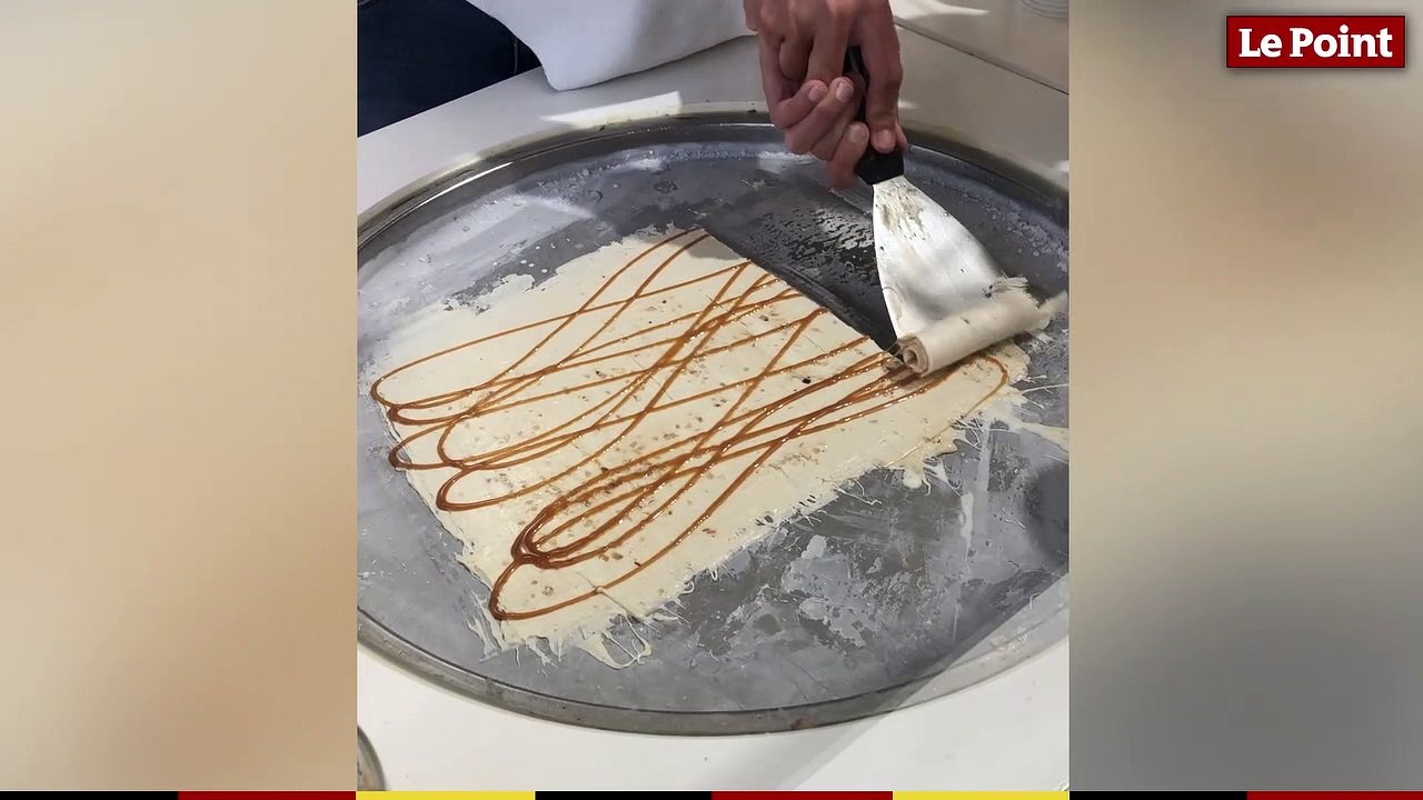 Ice Cream Rolls : les glaces en forme de rouleau venues de Thaïlande