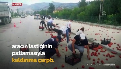 Sürücüler ve yolculardan insanlık örneği