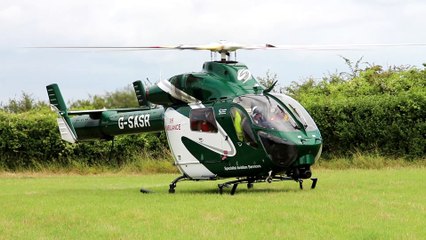 Dorset Air Ambulance take-off G-SASR
