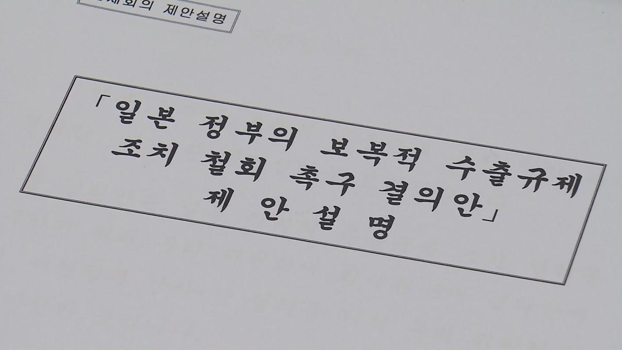 국회, 日 규탄 결의안 채택...방일단 역할 주목 / YTN