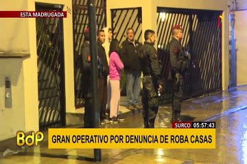 Surco: gran despliegue policial por presunto robo en casa