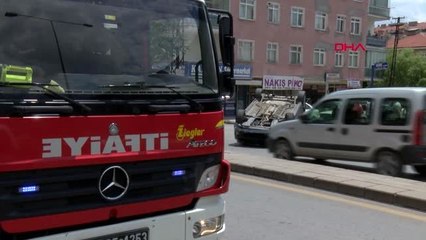 Ankara'da takla atan otomobilin sürücüsü yaralandı