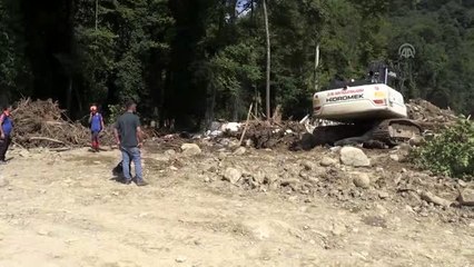 Düzce'de kayıpları arama çalışmaları sürüyor