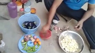 Aloo Baingan recipes (Potatoes and Eggplant)- Village Style- My Village Food Secrets - Pak Villages Foods