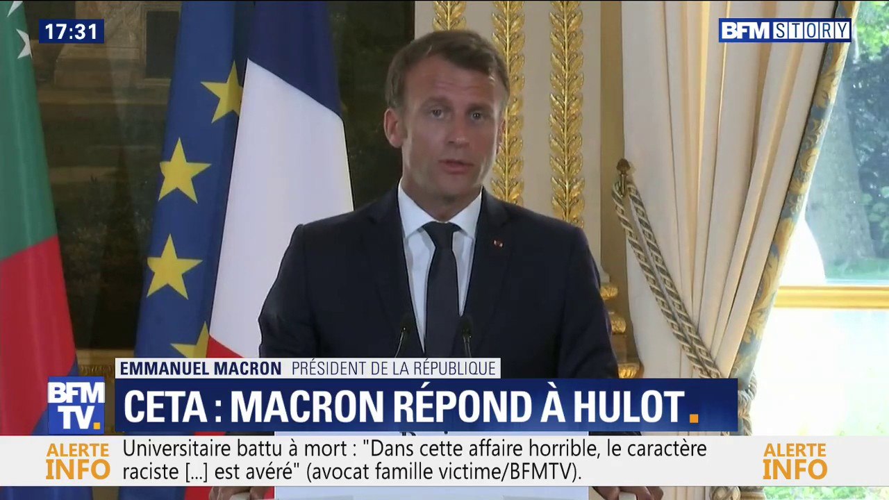 Emmanuel Macron sur le CETA: "Si nous décidons...