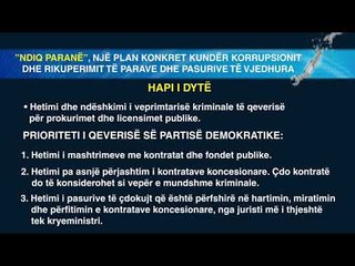 Ndiq parane, PD publikon planin kunder korrupsionit