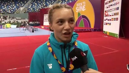 Milli güreşçi Emine Çakmak'tan altın madalya