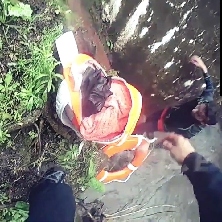 Six teenagers found themselves in a near-death situation when they were inside a storm drain.
