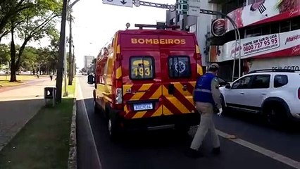 Homem fica ferido nas proximidades de supermercado
