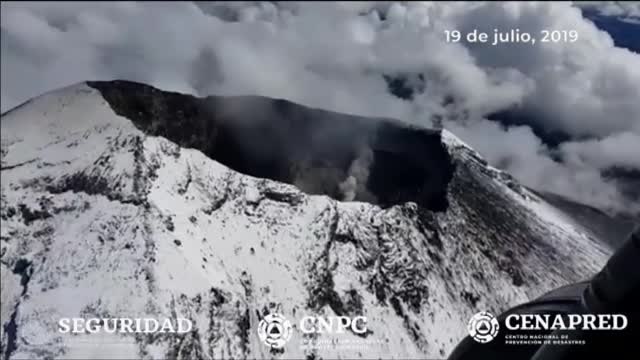 El Centro Nacional de Prevención de Desastres registra un nuevo domo en el Volcán Popocatépetl