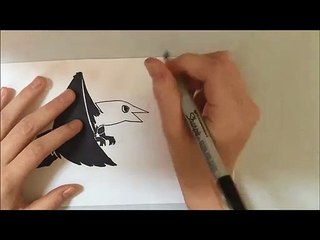 INKTOBER - Day 9 - DRAWING OF A CROW - BY COTTONTWIST