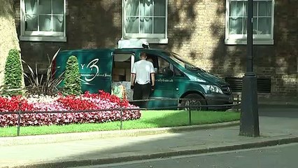 Theresa May hosts farewell drinks at 10 Downing Street