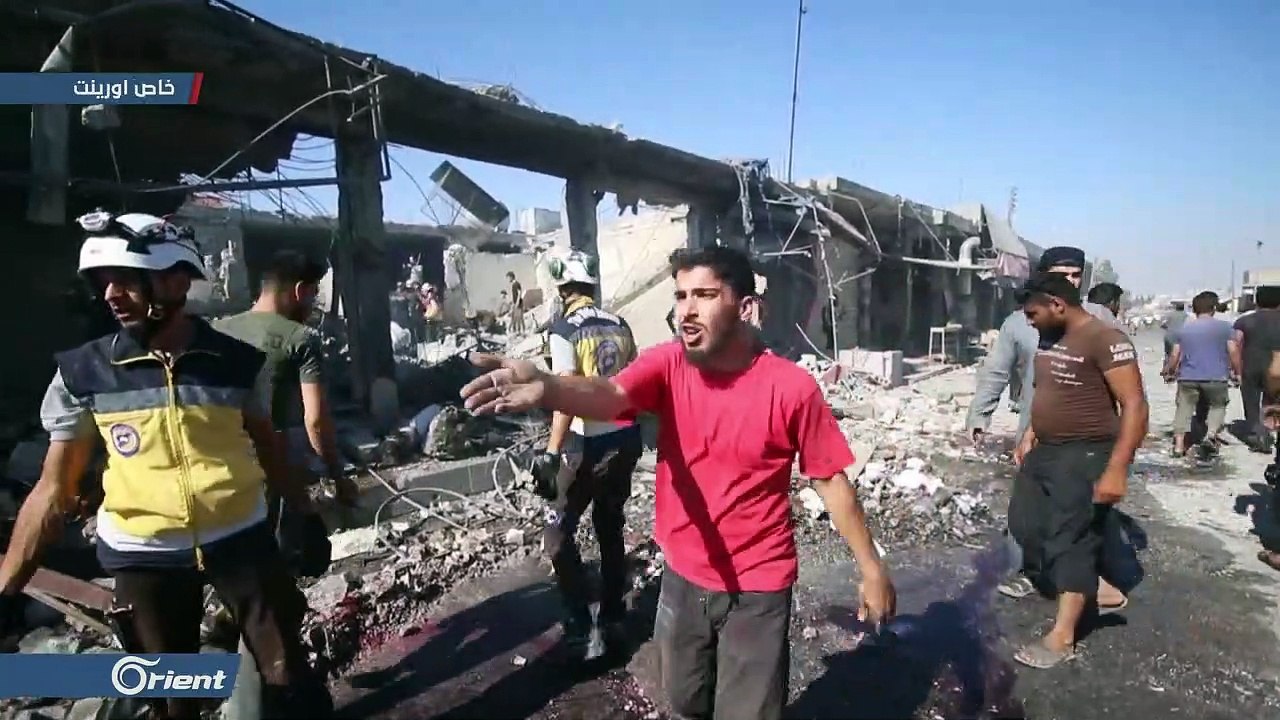 قتلى وجرحى مدنيون بغارات لميليشيا أسد على سراقب...