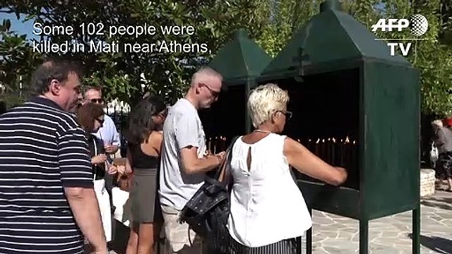 Greek village struggles to get back on its feet a year on from fires