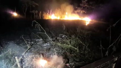 Área de mato no Cascavel Velho é tomada por incêndio