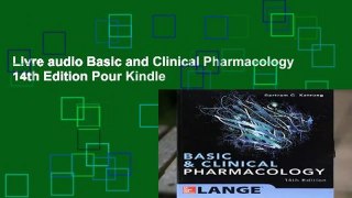 Livre audio Basic and Clinical Pharmacology 14th Edition Pour Kindle