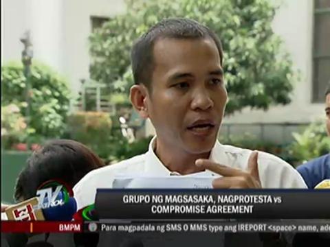 Hacienda Luisita farmers protest at SC