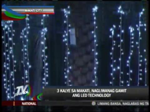 Energy-saving X-mas lights brighten Makati streets