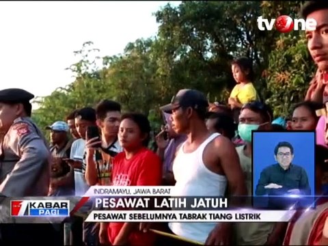 Pesawat Latih Cessna Jatuh di Indramayu, Satu Awak Hilang