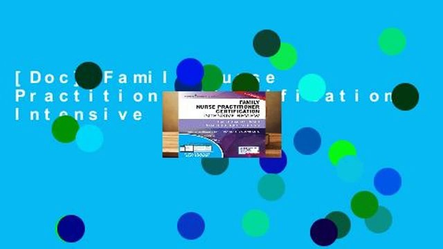 [Doc] Family Nurse Practitioner Certification Intensive Review