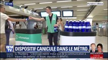 Distribution d'eau, messages d'alerte... Comment la RATP gère la canicule dans le métro