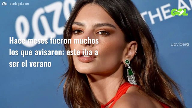 Así sale Emily Ratajkowski de la piscina: el ¡bikini XXS!