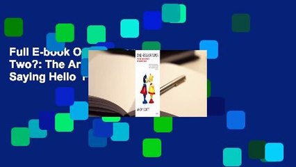 Full E-book One Kiss or Two?: The Art and Science of Saying Hello  For Trial