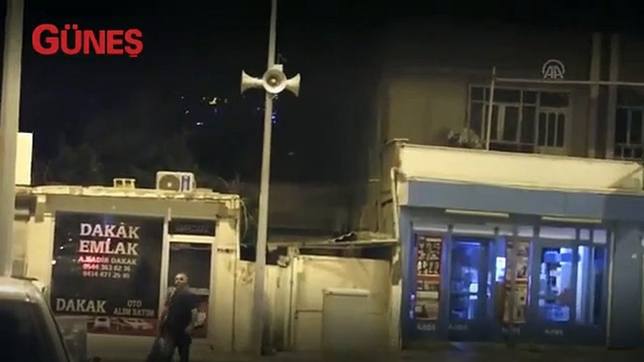 Ceylanpınar'daki roket düşen ev görüntülendi
