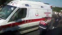 Havalimanı işçilerini taşıyan midibüs kaza yaptı: 12 yaralı