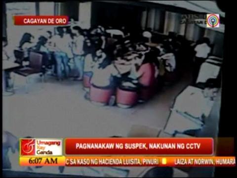 Thief caught redhanded on CCTV