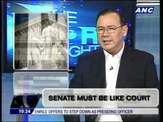 Teditorial: Senate must be like court