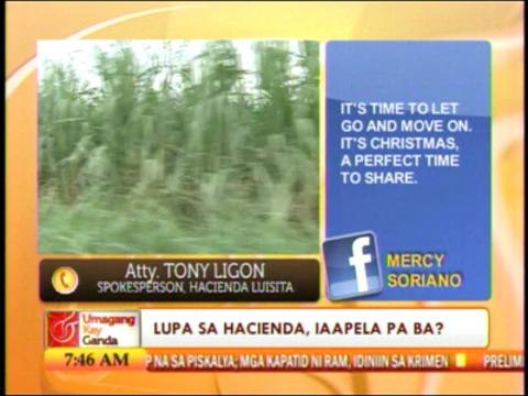 Punto por Punto: Hacienda Luisita, iaapela pa ba?