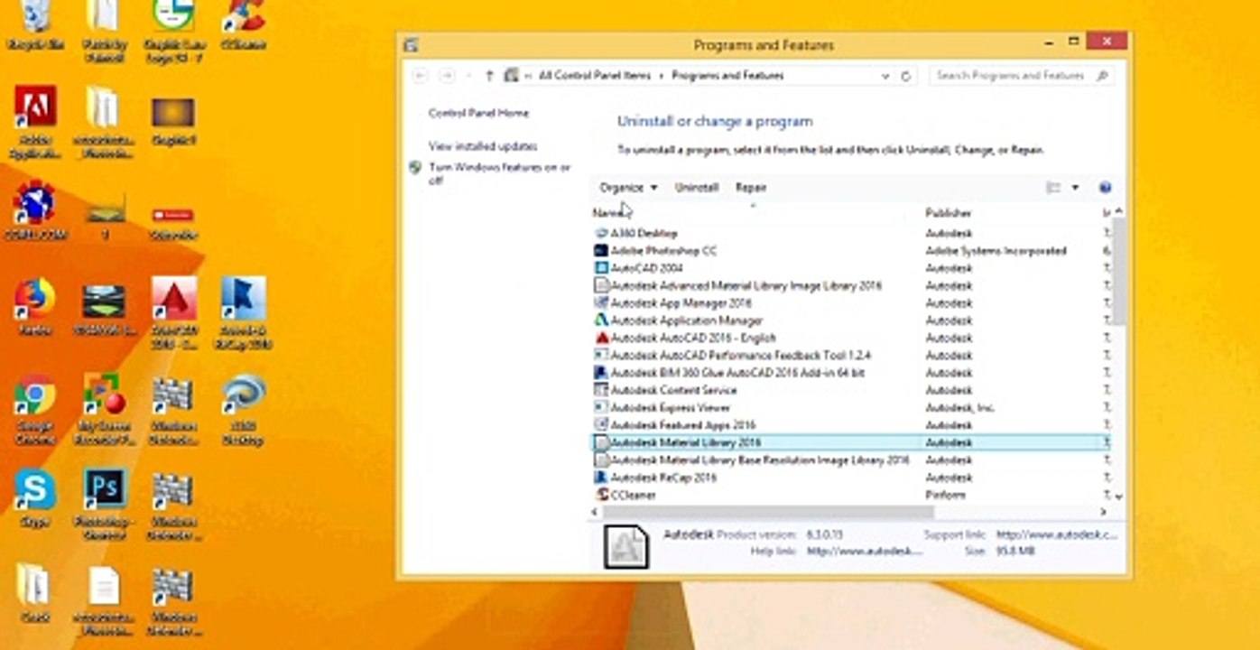 2 - How to Uninstall Autocad 2004