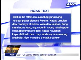 Text messages on ‘cancerous rains’ not true - DOST