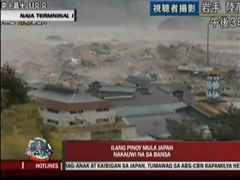 Pinoys arrive from quake-hit Japan