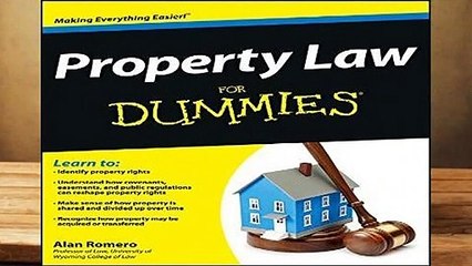 [READ] Property Law For Dummies