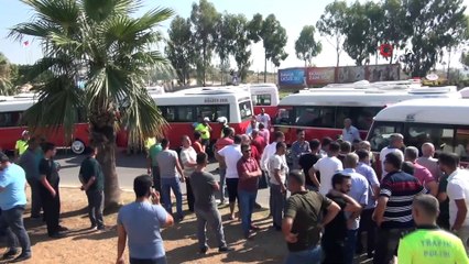 Yolu trafiği kapatıp, kontak kapattılar