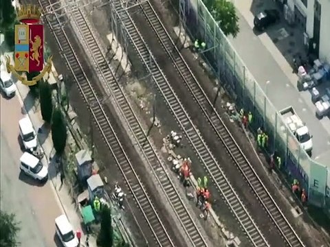 Rovezzano (FI) - Incendio alle centraline dell'alta velocità (23.07.19)