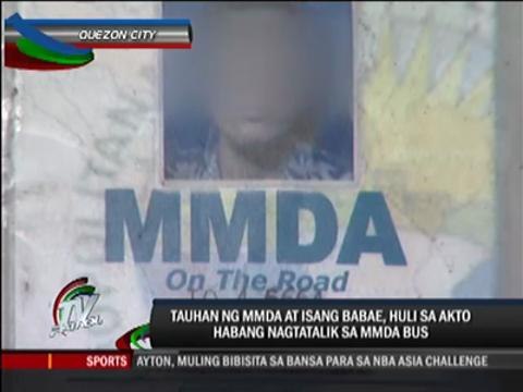 MMDA employee caught having sex in bus