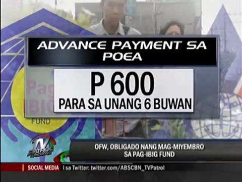 OFWs now required to pay Pag-IBIG