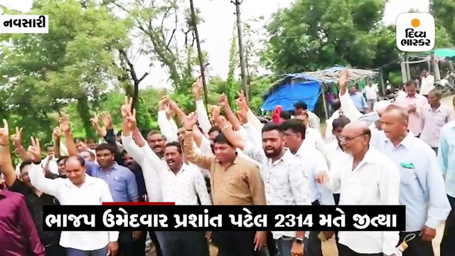 જિલ્લા પંચાયતની ખેરગામ બેઠકની પેટા ચૂંટણીમાં ભાજપના ઉમેદવારનો 2314 મતે વિજય