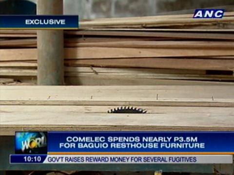 Comelec spends nearly P3.5M for Baguio resthouse furniture