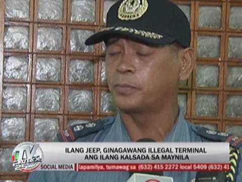 Jeepneys create illegal terminals in Manila streets