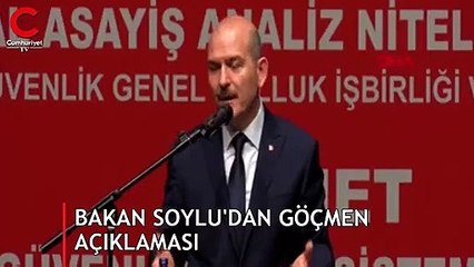 Bakan Soylu'dan göçmen açıklaması