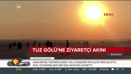 Tuz Gölü'ne ziyaretçi akını