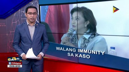 DOJ: VP, walang immunity sa kaso