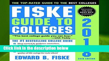 [FREE] Fiske Guide to Colleges 2018